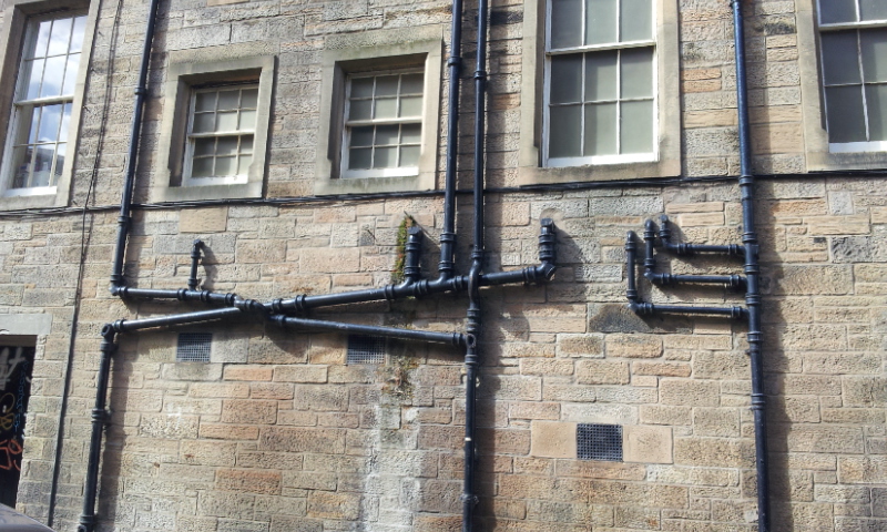 Wasserleitungen in Edinburgh... 